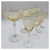 8 Pc. Fostoria June Topaz Stemware