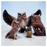 Remakes Miniature Porcelain Owls
