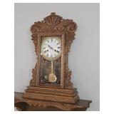 Antique Kitchen Clock w/ Quartz Movement