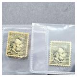 2- 1958 GEMBU LINCOLN 4 CENT STAMPS