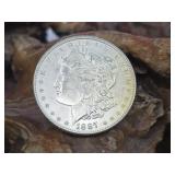 1887 UNC Morgan Silver Dollar