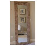 Woven Seagrass Framed Dressing Mirror