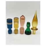 5 GLASS DECANTER/WINE BOTTLE STOPPERS