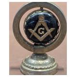 Vintage Masonic Magnetic Car Dashboard Spinner -