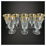 8 Fostoria Footed Tea Glasses Andover