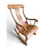 Antique Bentwood Rocking Chair Maple Arm C