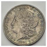 1881 MORGAN SILVER DOLLAR