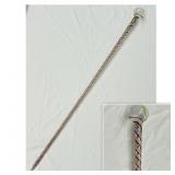 52 Inch Art Glass Walking Cane / Staff ,
