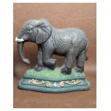 Vintage Cast Iron Elephant Door Stop
