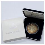1996 AMERICAN EAGLE SILVER DOLLAR KEY DATE TONED