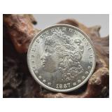 1887 BU Morgan Silver Dollar