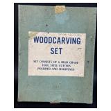 VTG Wood Carving Set in Original Box