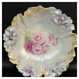 Antique RS Prussia Floral Porcelain Plate |