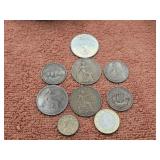 Small Group of Foreign Coins 1873 & Up