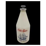 Vtg Old Spice Aftershave Milk Glass 2/3 Full