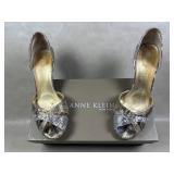 Anne Klein Sutton Silver Gold Shimmer Heels
