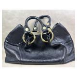 Kenneth Cole Black Leather Handbag Purse