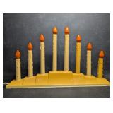 Molded Ivory Plastic 8 Light Electric Candolier
