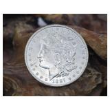 1887 UNC Morgan Silver Dollar
