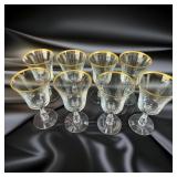 8 Fostoria Stemmed Water Glasses Andover