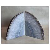 Agate Geode Bookends