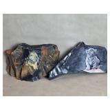 Wildlife Art On Rock Slab Signed B. McCullum ?