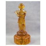 Cambridge Glass Two Kids Figural Flower Frog