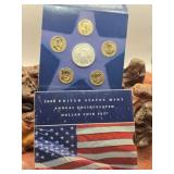 2008 US Mint Dollar Coin Set UNC - Silver Eagle+