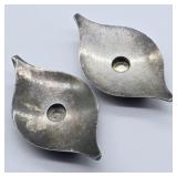 COHR DENMARK 1950S SILVER PLATE CANDLE HOLDERS