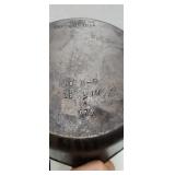 Vtg Unmarked Wagner Cast Iron Dutch Oven W Lid