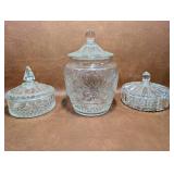 Anchor Hocking Cookie Jar, Anchor Hocking "Old