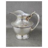 Vntg Ortega Mexico Silver Water Pitcher Stamped