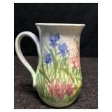 VINTAGE CERAMIC HAND PAINTED FLORAL MUG/VASE BY