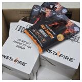 10 NEW BOXES INSTAFIRE FIRE STARTERS 32 BAGS