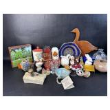 Collectible Smalls Lot Pottery, Wood, Metal,