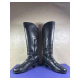 Stuart Weitzman Arlington Tall Black Zipper Boots