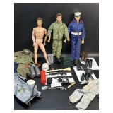 1964 GI Joe Figures w/ Weapons , Accessories &