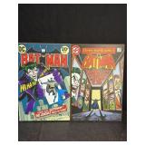 2 BATMAN WALL PLAQUES POSTERS ON BOARDS