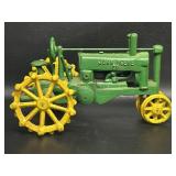 Vintage Cast Iron John Deere OP Tractor