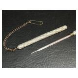 Antique Doctorï¿½s Thermometer Fob Carrying Case