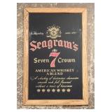 Seagrams 7 Seven Advertisimg Mirror Crown