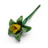 Hand Blown Art Glass Daffodil