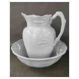 Antique Pitcher & Basin Royal Ironstone Johnson