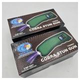 Pair of Green Cobra CSP-007 Stun Guns