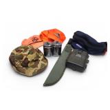Vtg Hunting Camping Gear Machete Game Cam Hats