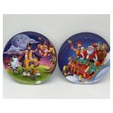 2 VINTAGE McDONALDï¿½S PLATES 1997 CHRISTMAS &