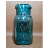Vintage Blue Ball Ideal Mason Fruit Jar Wire Bale
