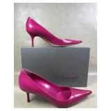 Vero Cuoio Gunmetal Italy Berry Kid Pumps 37 1/2