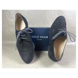 Cole Haan Gramercy Oxford Black Suede Shoes Lace