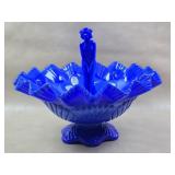 Fenton Art GlassSeptember Morn Nymph Crimped Bowl